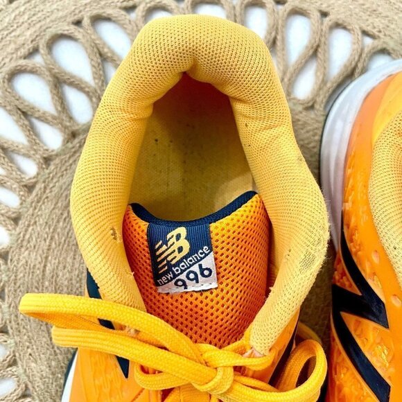 New Balance 996 KC996OGY Orange Tennis Sneakers Women's Size 6 - Picture 3 of 12